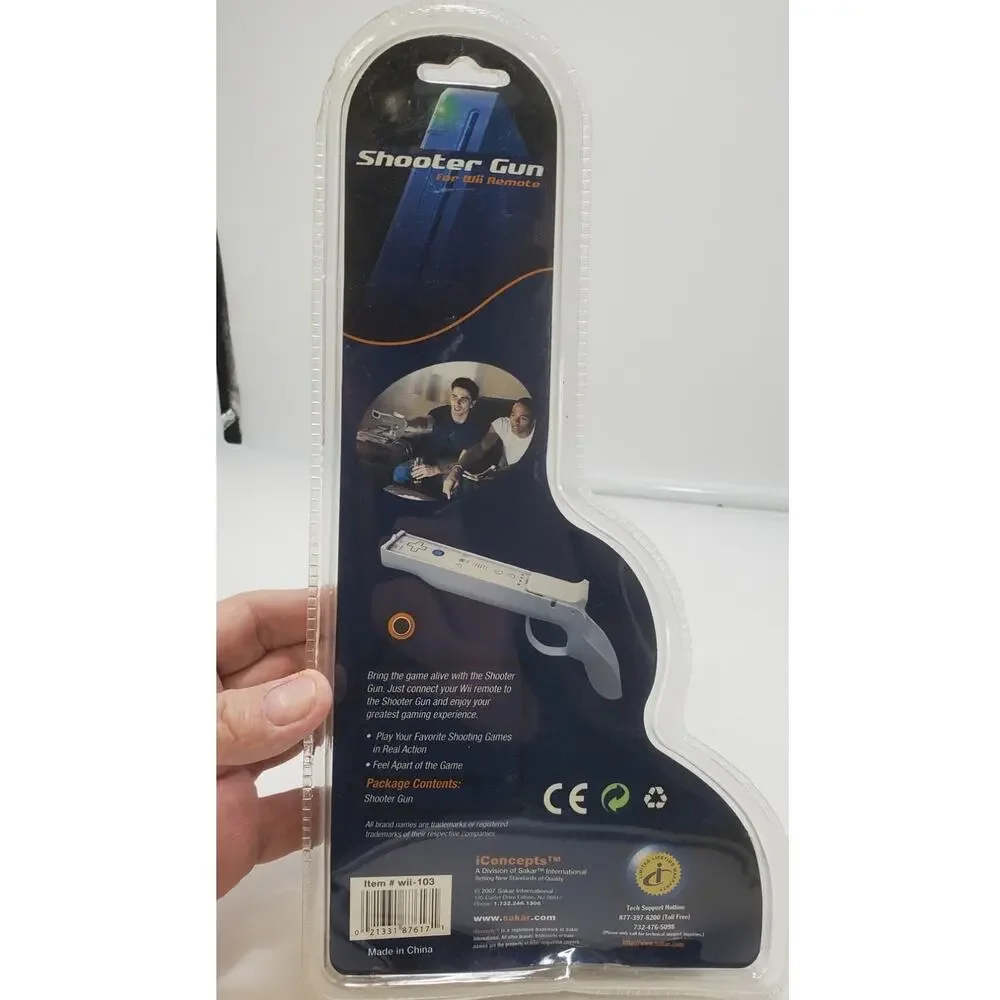 iConcepts Game Fury Shooter Gun for Wii Remote **FACTORY SEALED**